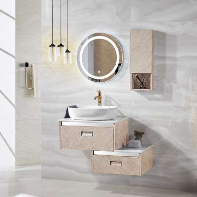 Luxury LED Mirror Bathroom Cabinet Stainless Steel Waterproof