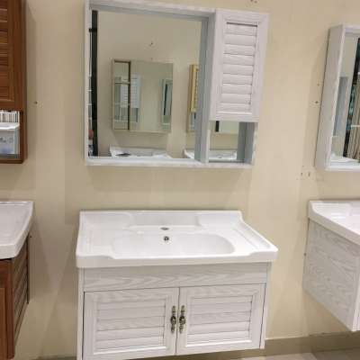 Foshan cheap aluminum white bathroom vanity wholesaler