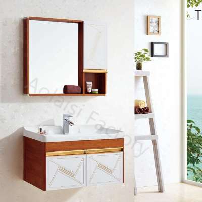 Modern home hotel stylish vanity bathroom cabinet on selling cheap bath furniture