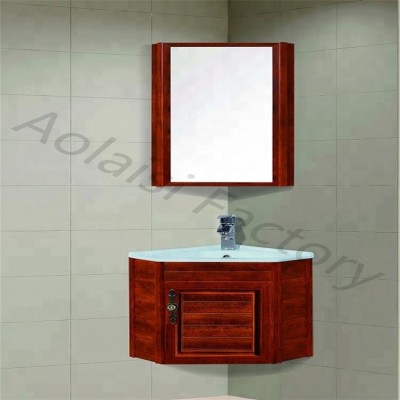 Hot sale cheap tall narrow bath room cabinet wall hung aluminum bathroom vanity cabinet